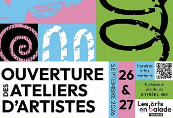 Catherine Guiraud, exposition Les arts en balade, ouverture des ateliers toulousains.